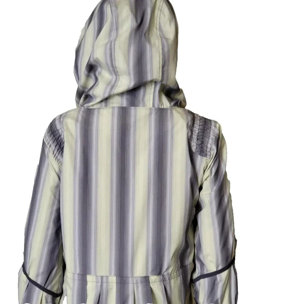 Lululemon Jacket Women's Full Zip Hooded Striped Lined Pockets Running size 10 - Picture 6 of 8